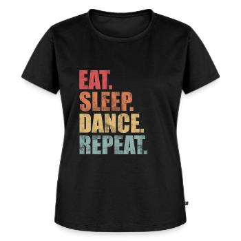 Tanzen Tanz Tänzer Tänzerin Geschenk - Frauen Premium Bio T-Shirt - Schwarz - Vorne - Selfina (174cm)