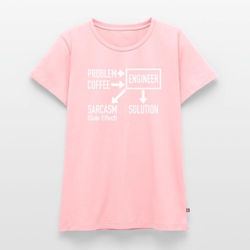Engineer Problem Coffee Sarcasm Solution Geschenk Frauen Premium Bio T-Shirt