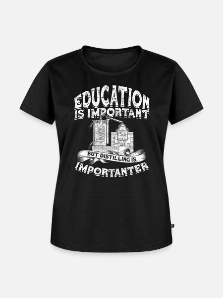 schnaps whiskey brennen schnapsbrenner geschenkide - Frauen Premium Bio T-Shirt - Schwarz