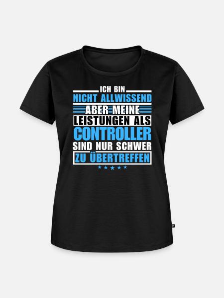 Unübertroffene Leistung als Controller - Frauen Premium Bio T-Shirt - Schwarz