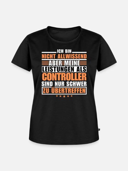 Unübertroffene Leistung als Controller - Frauen Premium Bio T-Shirt - Schwarz