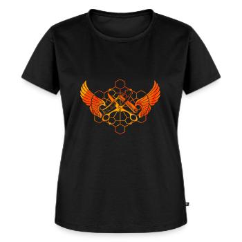 Schere, Rasiermesser - Frauen Premium Bio T-Shirt - Schwarz - Vorne - Selfina (174cm)