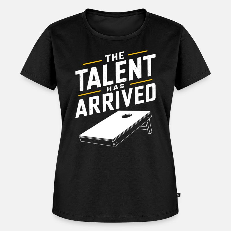 Cornhole Saying Funny Cornhole Gift - Women's Premium Organic T-shirt - black