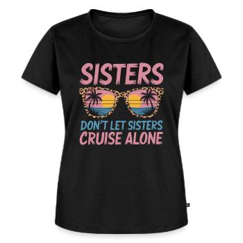 Kreuzfahrt Spruch Reise Schiffskreuzfahrt Geschenk - Frauen Premium Bio T-Shirt - Schwarz - Vorne - Selfina (174cm)