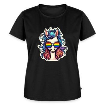 LGBTQ Pride Month - Frauen Premium Bio T-Shirt - Schwarz - Vorne - Selfina (174cm)
