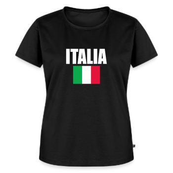 Italia - Women's Premium Organic T-shirt - black - Front - Selfina (174cm)