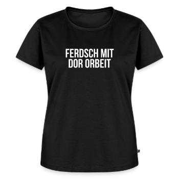 Dialecte Ossi Saxon Saxon - T-shirt Premium bio Femme - noir - Devant - Selfina (174cm)
