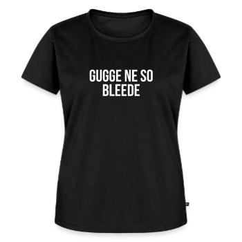 Saxon Ossi Dialecte saxon - T-shirt Premium bio Femme - noir - Devant - Selfina (174cm)