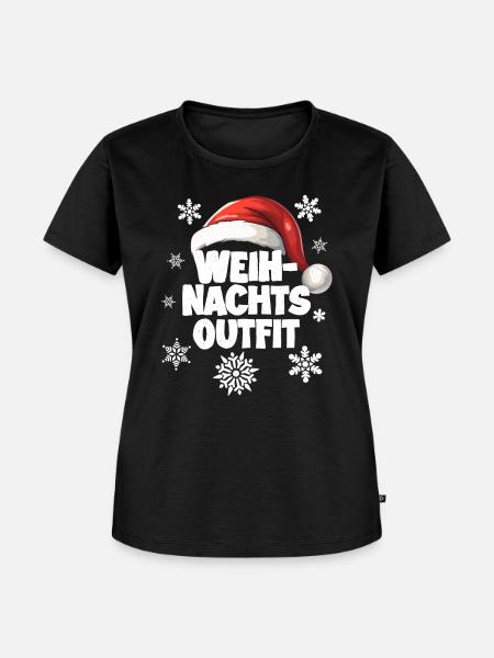 Weihnachtsoutfit - Frauen Premium Bio T-Shirt - Schwarz