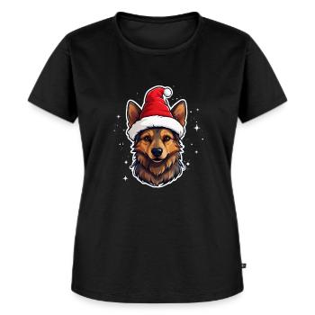 Chien de berger - T-shirt Premium bio Femme - noir - Devant - Selfina (174cm)