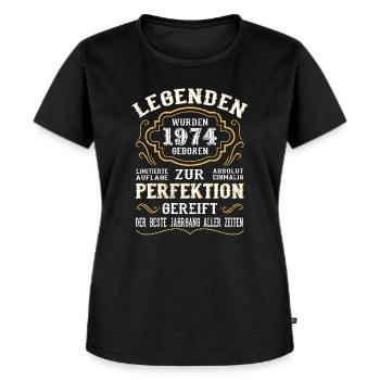 1974 Die Geburt einer Legende Geburtstag Geschenk - Frauen Premium Bio T-Shirt - Schwarz - Vorne - Selfina (174cm)
