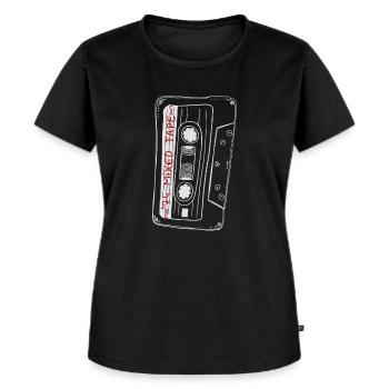1974 Mixed Tape Kassetten 45. Geburtstags Shirt - Frauen Premium Bio T-Shirt - Schwarz - Vorne - Selfina (174cm)