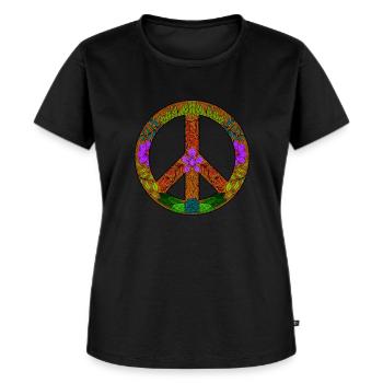 Garten Gärtner Peace Zeichen Symbol für Frieden - Frauen Premium Bio T-Shirt - Schwarz - Vorne - Selfina (174cm)
