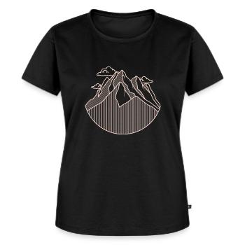 Minimalist mountains - Women's Premium Organic T-shirt - black - Front - Selfina (174cm)