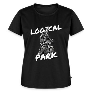 Logical Park Zombie Guitar Biker - Women's Premium Organic T-shirt - black - Front - Selfina (174cm)