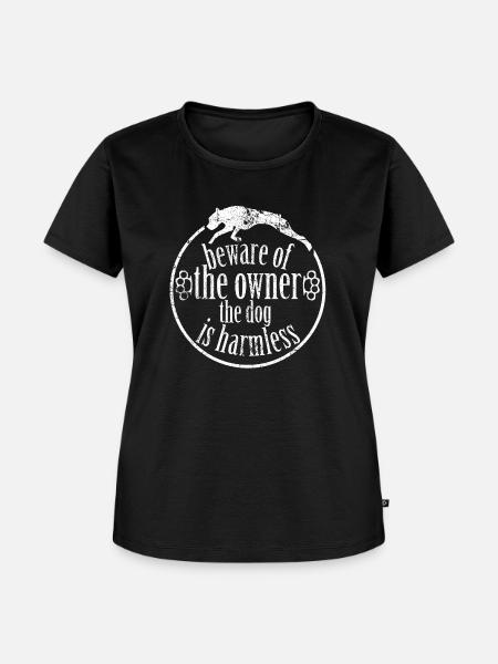 Kampfhund Hundehalter - Frauen Premium Bio T-Shirt - Schwarz
