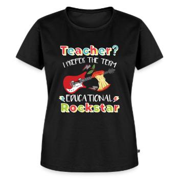 Lehramt an Schulen - Frauen Premium Bio T-Shirt - Schwarz - Vorne - Selfina (174cm)