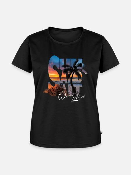 Sun Sand Salt - Frauen Premium Bio T-Shirt - Schwarz