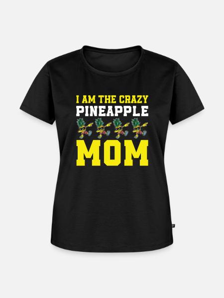 Ananas Mama - Frauen Premium Bio T-Shirt - Schwarz