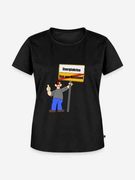 Energiekrise - Satire - Frauen Premium Bio T-Shirt - Schwarz