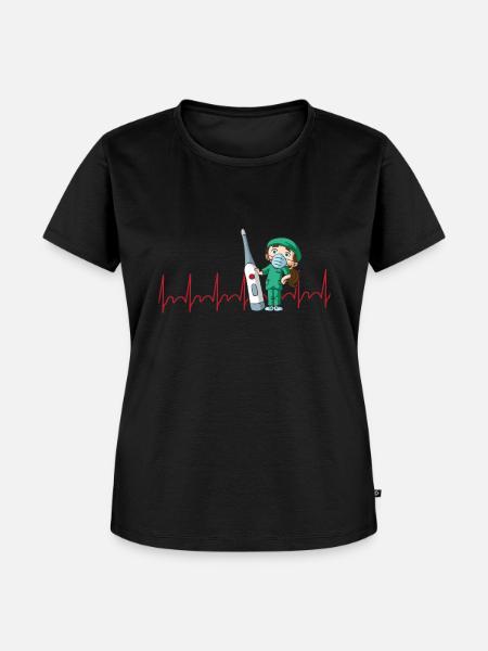 Nurse Nurse ECG - Women's Premium Organic T-shirt - black