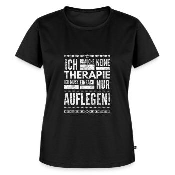 DJ Deejay Musik Techno Music Turntable Geschenk - Frauen Premium Bio T-Shirt - Schwarz - Vorne - Selfina (174cm)