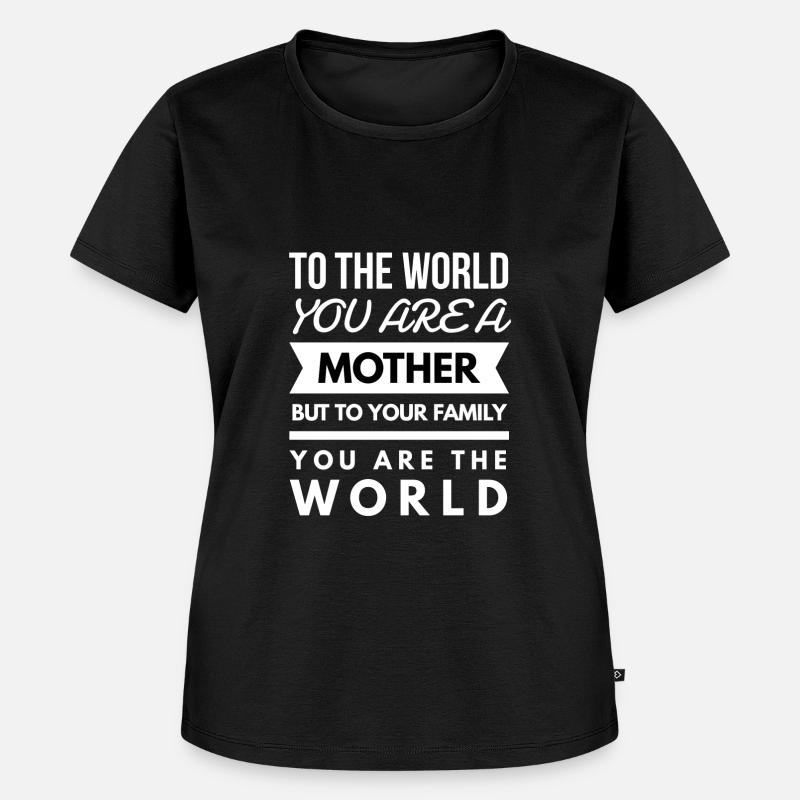 Mutter Spruch Muttertag Mama Mummy Geschenk Zitat - Frauen Premium Bio T-Shirt - Schwarz