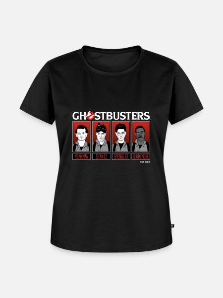 Ghostbusters Charaktere 1984 - Frauen Premium Bio T-Shirt - Schwarz