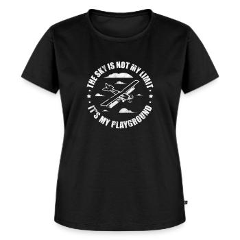 Pilot - Frauen Premium Bio T-Shirt - Schwarz - Vorne - Selfina (174cm)