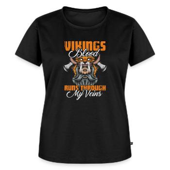 Viking Viking Vikings Odin Walhalla Gift - Women's Premium Organic T-shirt - black - Front - Selfina (174cm)