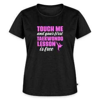 Taekwondo Tae Kwon Do Kampfsport Geschenk - Frauen Premium Bio T-Shirt - Schwarz - Vorne - Selfina (174cm)