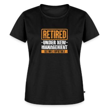 Retirement - Women's Premium Organic T-shirt - black - Front - Selfina (174cm)