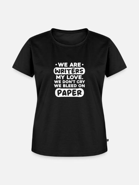 Autor - Frauen Premium Bio T-Shirt - Schwarz