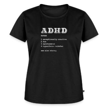 ADHD - Women's Premium Organic T-shirt - black - Front - Selfina (174cm)