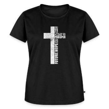 Bibel - Frauen Premium Bio T-Shirt - Schwarz - Vorne - Selfina (174cm)
