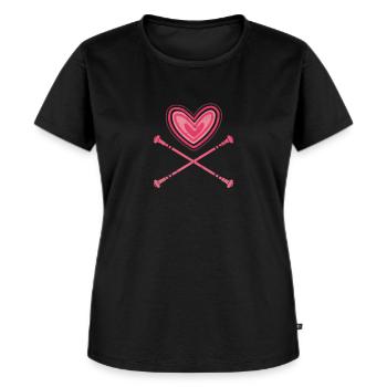 Baton Twirling - Women's Premium Organic T-shirt - black - Front - Selfina (174cm)
