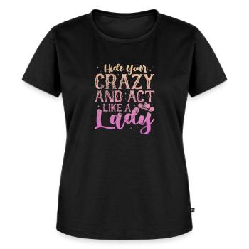 Cowboy - Frauen Premium Bio T-Shirt - Schwarz - Vorne - Selfina (174cm)