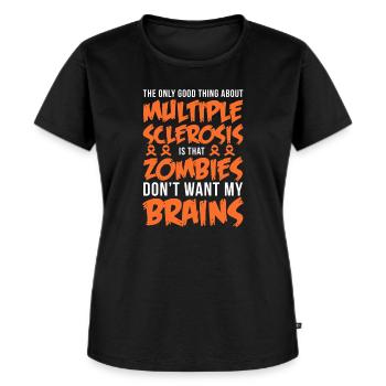 Zombie Zombie-Jäger Zombieapokalypse Geschenk - Frauen Premium Bio T-Shirt - Schwarz - Vorne - Selfina (174cm)