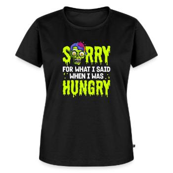 Zombie Zombie-Jäger Zombieapokalypse Geschenk - Frauen Premium Bio T-Shirt - Schwarz - Vorne - Selfina (174cm)