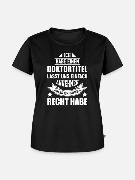 Doktortitel - Frauen Premium Bio T-Shirt - Schwarz