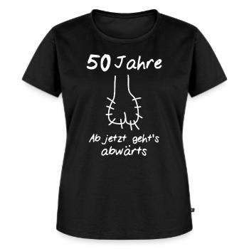 50 Geburtstag Mann 50 - Frauen Premium Bio T-Shirt - Schwarz - Vorne - Selfina (174cm)