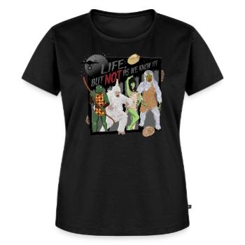 Star Trek The Original Series Leben Zitat - Frauen Premium Bio T-Shirt - Schwarz - Vorne - Selfina (174cm)