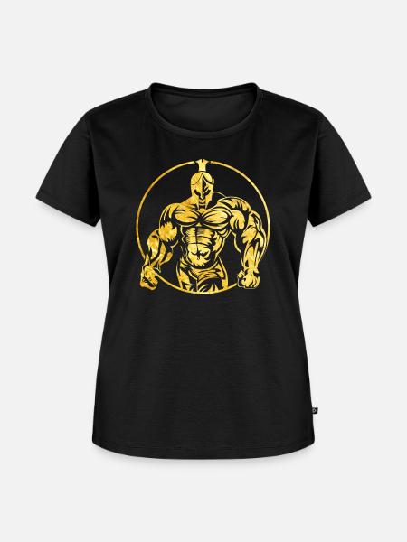 spartaner gold logo - Frauen Premium Bio T-Shirt - Schwarz