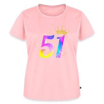 51. Geburtstag Geschenkidee Für 51 Jahre Alt Zum - Frauen Premium Bio T-Shirt - Rosa - Vorne - AI Model Female 172 dark (172cm)