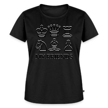 Échecs - T-shirt Premium bio Femme - noir - Devant - Selfina (174cm)