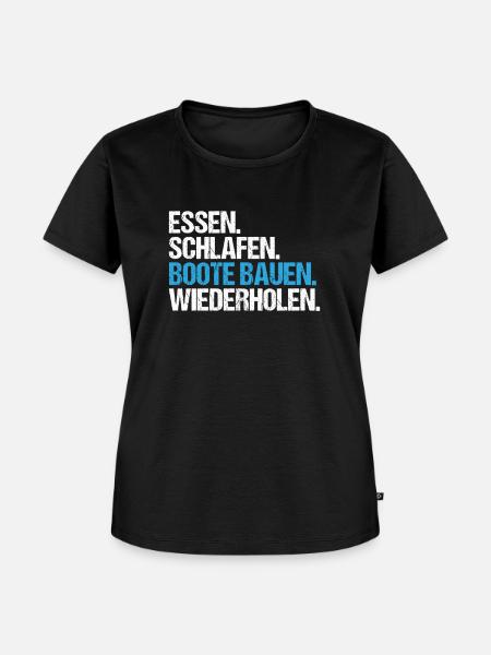 Bootsbauer Bootsbau Schiffbauer Schiffbau Boote - Frauen Premium Bio T-Shirt - Schwarz