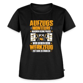 Elevator Fitter Elevator Mechanic Elevator Mechanic - Women's Premium Organic T-shirt - black - Front - Selfina (174cm)