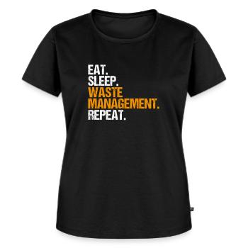 Spécialiste du recyclage et de la gestion des déchets - T-shirt Premium bio Femme - noir - Devant - Selfina (174cm)
