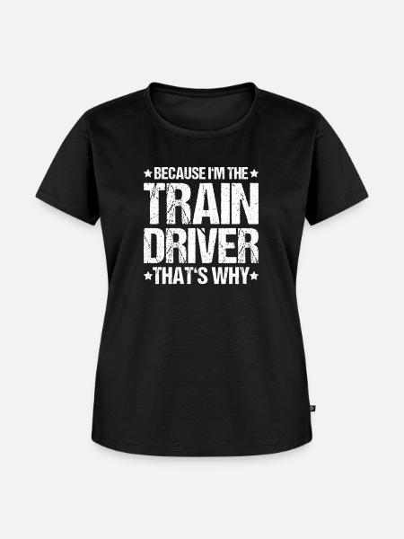 Triebfahrzeugführer Lokführer Train Driver - Frauen Premium Bio T-Shirt - Schwarz