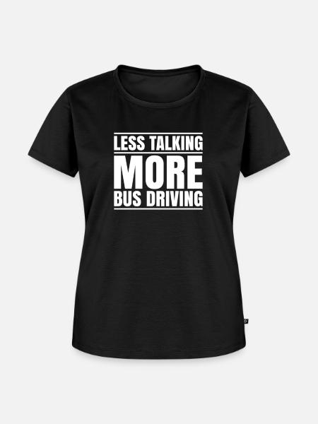 Busfahrer Bus Driver Busman Schulbusfahrer - Frauen Premium Bio T-Shirt - Schwarz